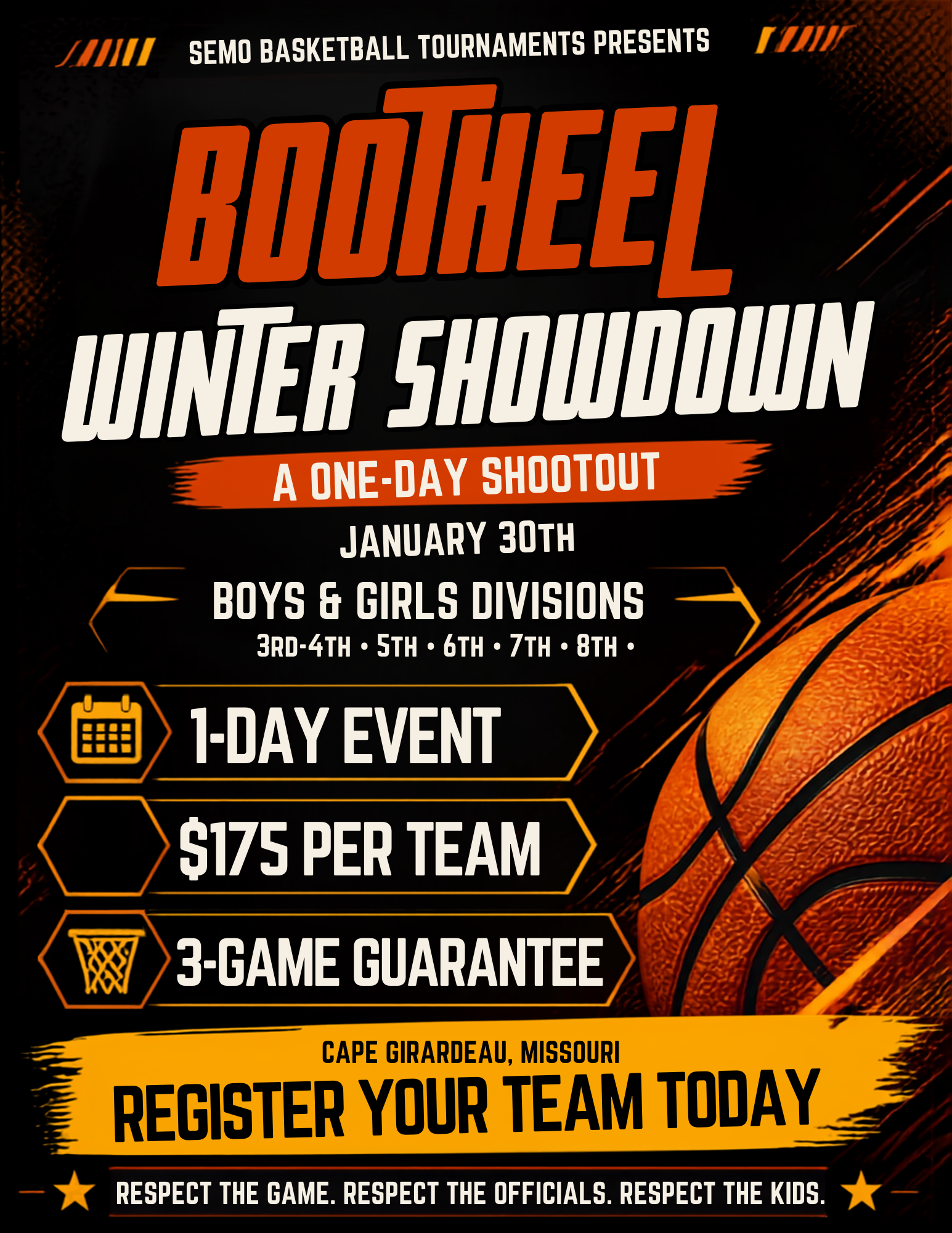 Bootheel Winter Showdown Flyer