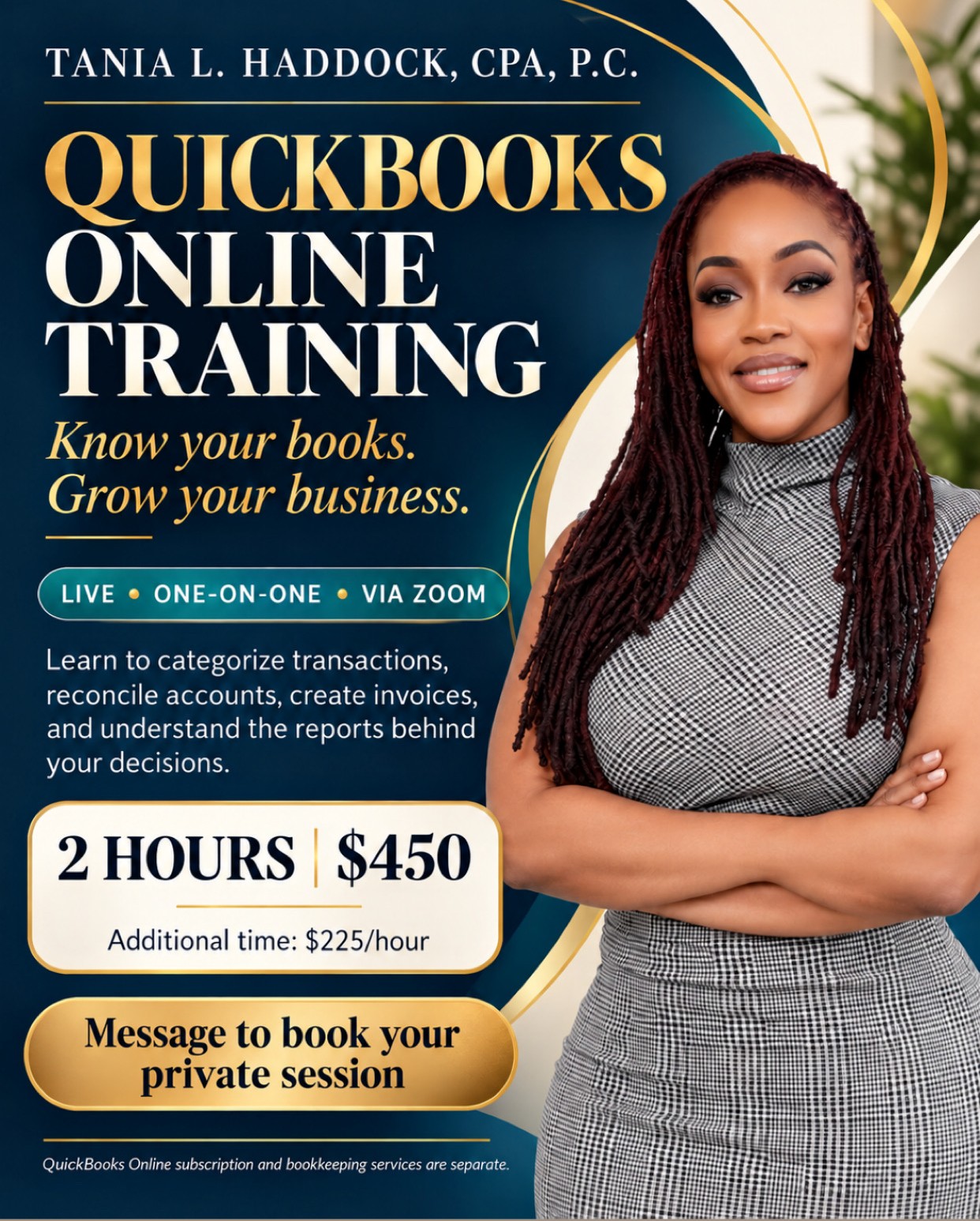 QuickBooks Online Training Flyer